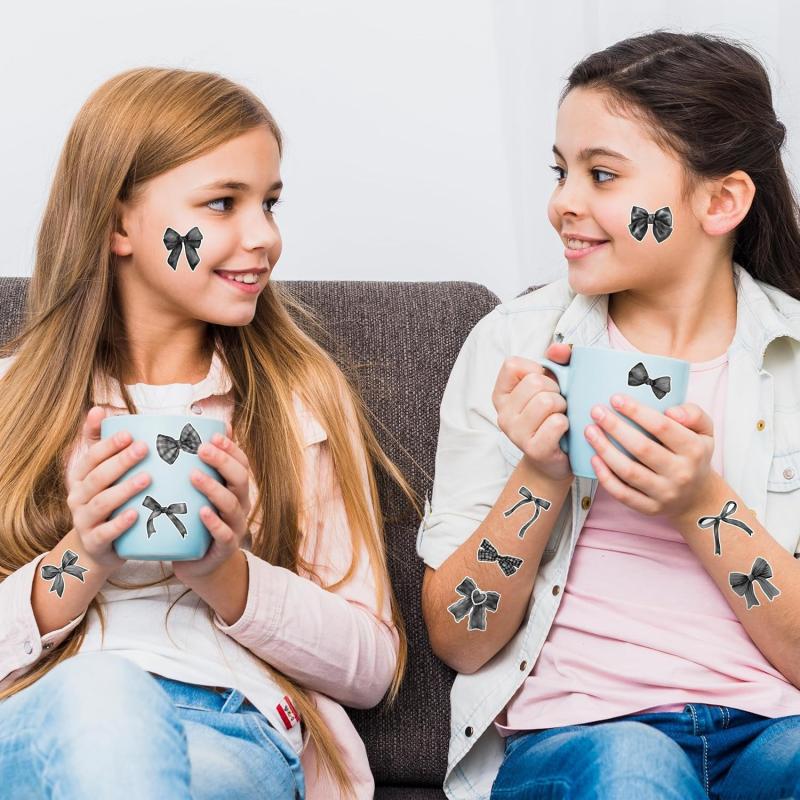 500 ark Tegneserie Sløyfe Klistremerker Rosa Sløyfe Forseglingsklistremerker Kreative DIY Dekorasjonsklistremerker Barn Belønningsetikett Gaver