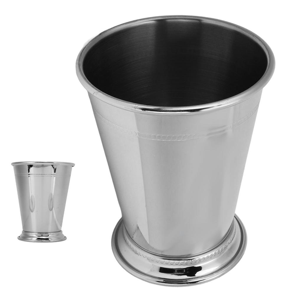 Kubek do julepu ze stali nierdzewnej Elegancki retro o wysokiej stabilności Koralikowy kubek do julepu z miętą do domu Klasyczny