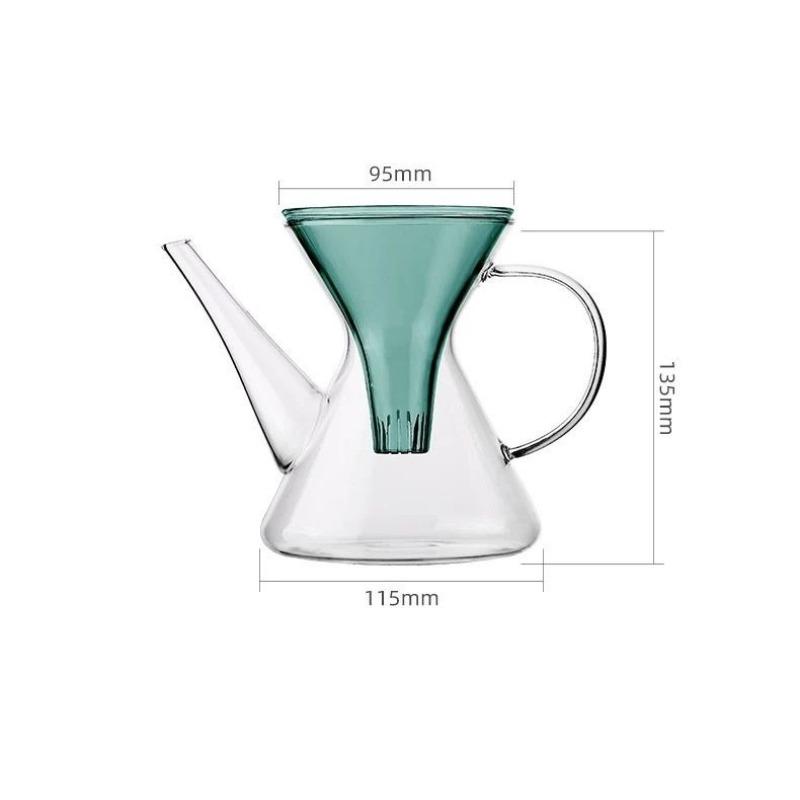 1PC Kung Fu Tea Quick Brewing Pot New High Temperature Resistant Glass Tea Separation Brewing Pot Household Products