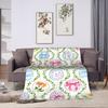 Easter Egg Bedding Throws Soft Aesthetic Blanket  For Outdoor Plane Travel Flannel Bedspread Bed Cover