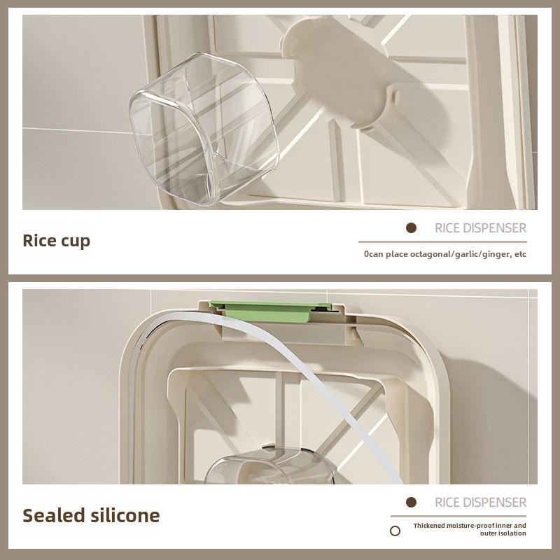 Household Rice Bucket Insect-proof Moisture-proof Sealed Food Grade Storage Tank Rice Noodles Storage Tank Large Capacity Rice Bucket Box Wholesale