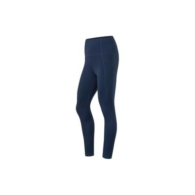 Li Ning Fitness Series Effen Kleur Hoge Taille Vochtafvoerend Stretch Leggings Dameslegging Diep-Navy AULU066-2