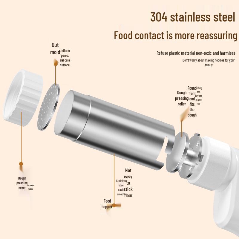 New Handheld Electric Noodle Machine: Portable, Fully Automatic Pressing Gun for Easy Homemade Noodles