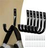 6PCS/Set J-Type Bike Wall Mount Hooks Anti-Slip Rubber Coating Bike Parking Hanger  Garage Storage