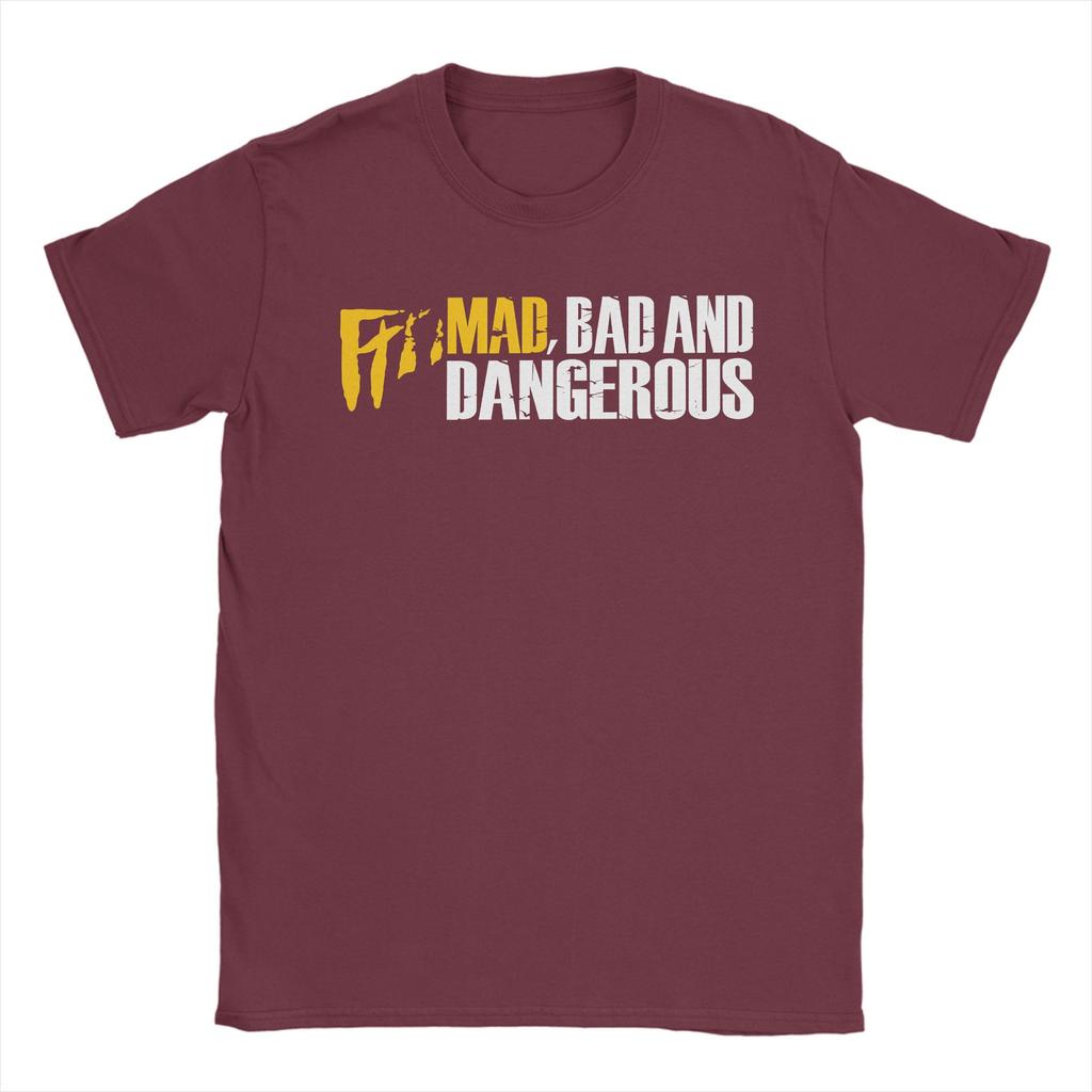 Mad Bad and Dangerous Pure Cotton T Shirt For Couple Summer Y2K Basic T Shirts O Neck Hip Hop Tees Big Size Custom DIY Tops