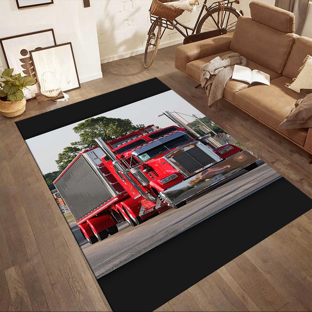 Kw Heavy Trucks Area Rug Suitable For Balcony Game Room Bedrooms Outdoor Antislip Carpet Decorate Offices Perfect Gift For Friends Family