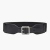Four Seasons Available New Women'S Decorative Elastic Wide Belt Women'S Elastic Wide Simple Women'S Square Needle Buckle Belt