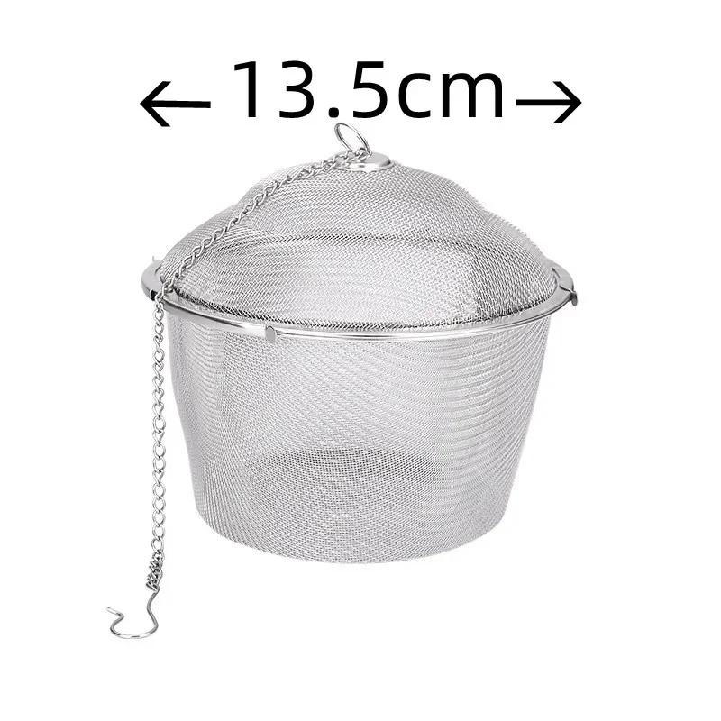 Reusable 304 Stainless Steel Tea Ball Strainer Mesh Herbal Infuser Filter Tea Leaf Spice Tea Strainer Boil soup for Teapot