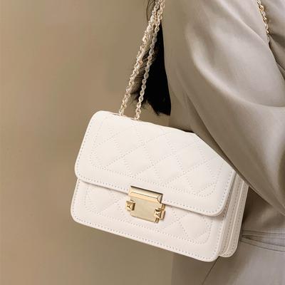 High-end Genuine Leather Chain Bag Women's Bag New Trendy and Fashionable Niche Versatile One-shoulder Crossbody Bag