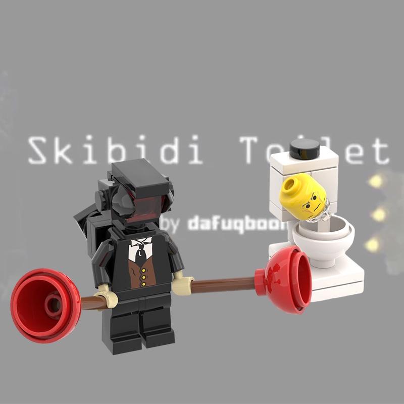 High-quality Abs Small Building Blocks Diy Toy Set For Kids Toilet Man Vs Invincible Warrior