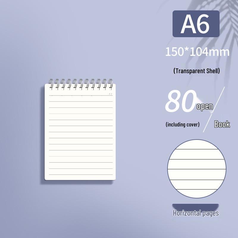 A4 kroužkový zápisník s překlápěcími listy - Linkovaný, Čtverečkovaný, Prázdný - Ideální pro studenty