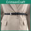 Womens Style Minimalist Waist Belt Metal Buckle Dress Suit Belt Shapewear