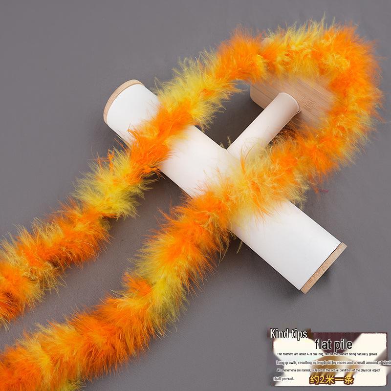 Colorful Turkey Feather Strips for DIY Crafts and Christmas Decorations