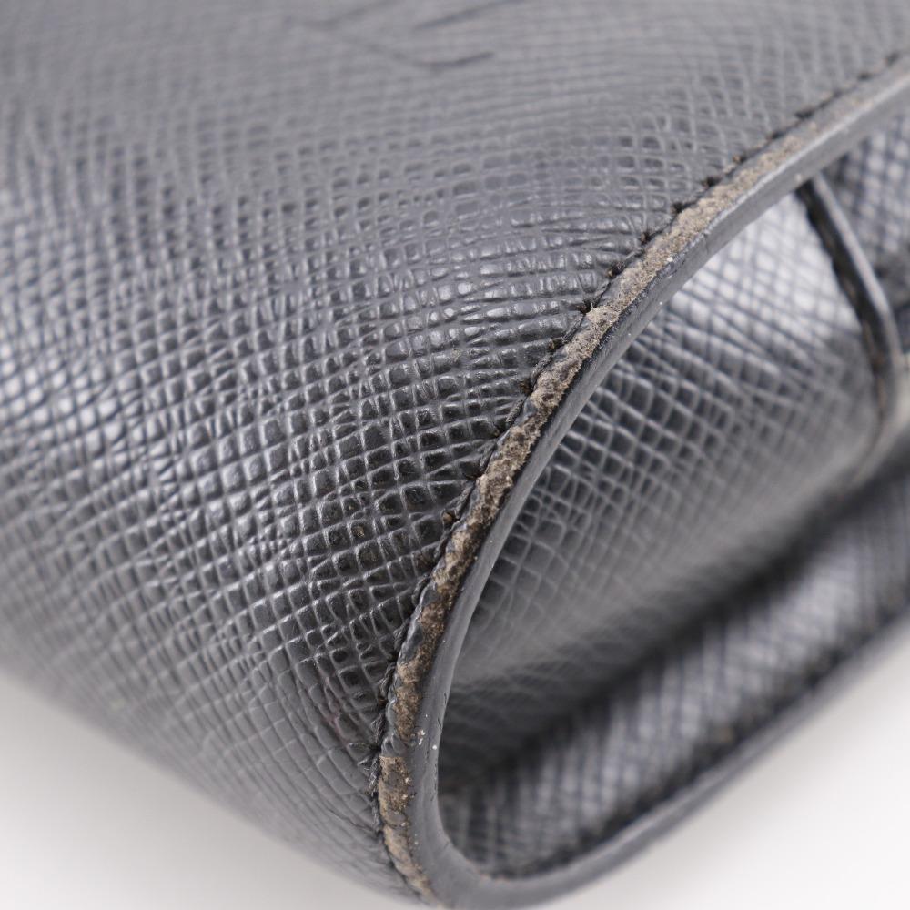 Louis Vuitton Baikal Business Bag M30182 Aldoise Black Taiga Mens Used
