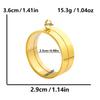 Thickness 10mm Innner Size 15-45mm Stainless Steel Locket Pendants For Jewelry Makings Supplies Round Glass Twist Screw Lockets