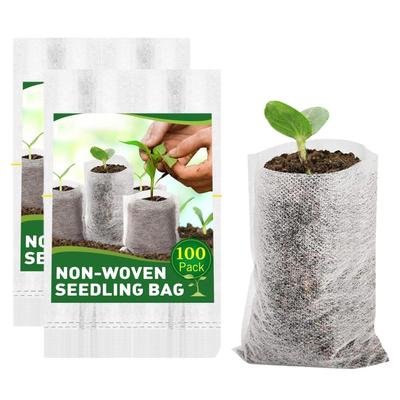 Pflanzensämlingsbeutel, biologisch abbaubare, nicht gesponnene Baumschultaschen, umweltfreundliche Pflanzbeutel
