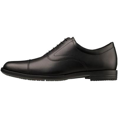 Exlite ST 2 Business Wide Casual Leather 3E Shoes, Fit, Lightweight, Shoes, Men's, Black, 26.5 Cm,