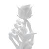 Yousheng Skeleton Hand Holding Rose Figurine Halloween Gothic Bone Hand Statue Resin Sculpture Home Office Desktop Decoration Ornament
