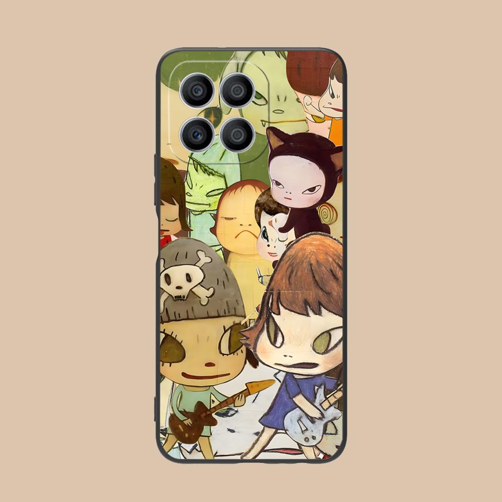 Anime Yoshitomo Nara Phone Case for Honor 90 80 70 60 50 30 20 10 9 8 7 Pro S SE Lite 5G Colorful Printing Cover Pretty Cover