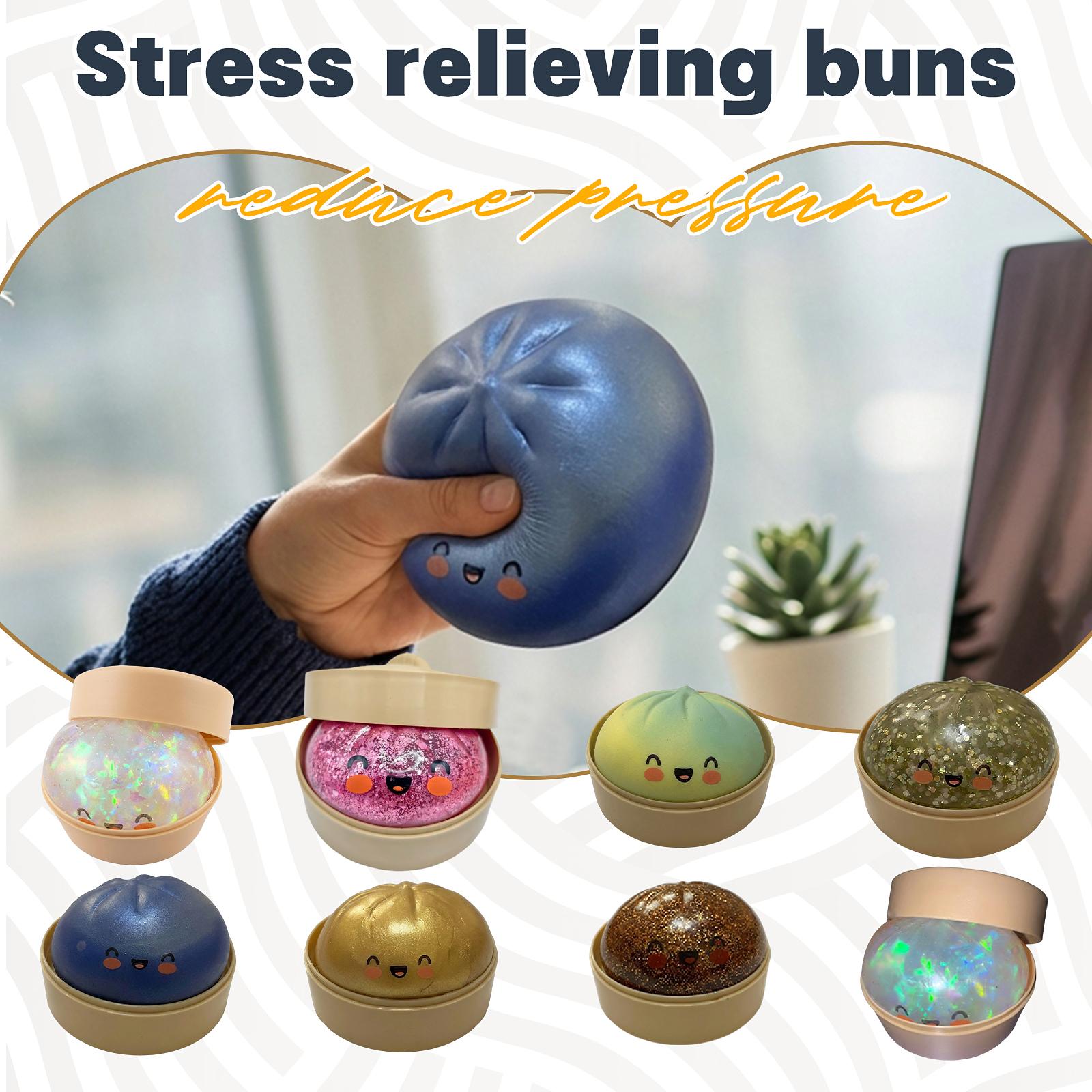 

Simulated Roast Pork Bun Toy; Cute Food; Decompression; Bun; Enjoy; Stress Relief Device.Prank Stress Relief Bun Toy Realistic Steamer Toy One Size