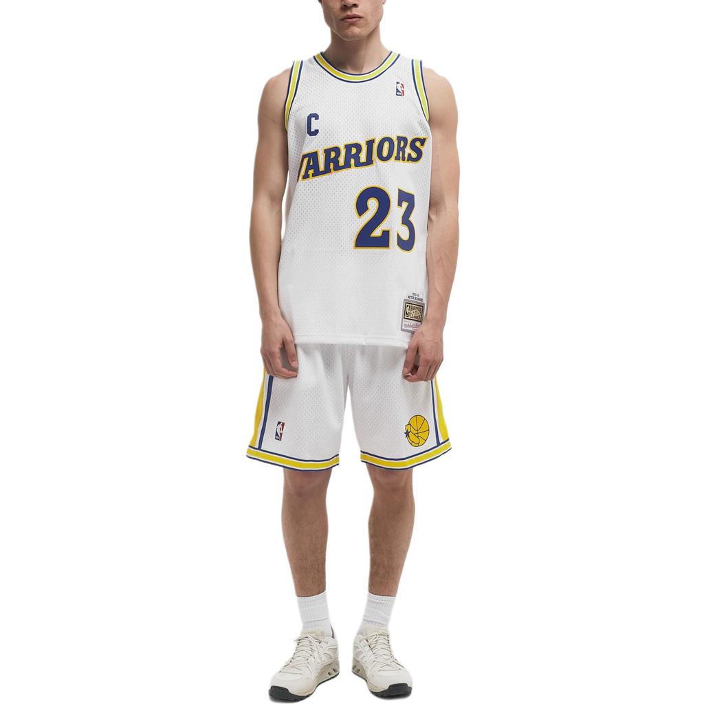 Mitchell Ness Nba Warriors 1990 shorts BT10742-GSWWHIT