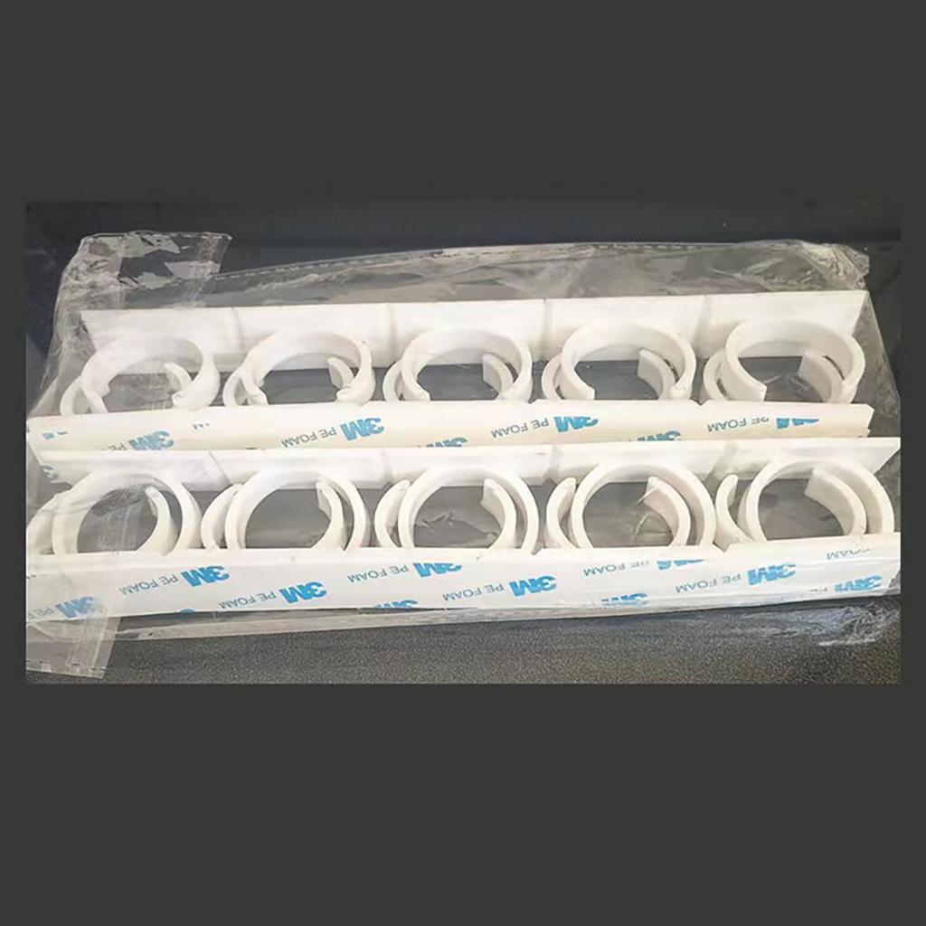 No-Punch Spice Rack Storage Plastic Storage with 3.5cm Hooks No-Punch Paste Neatly Storing Spice Bottles For Kitchen Use