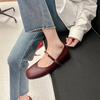 Sheepskin version, inner height increase Mary Jane women's shoes single shoes spring new summer French with skirt gentle evening