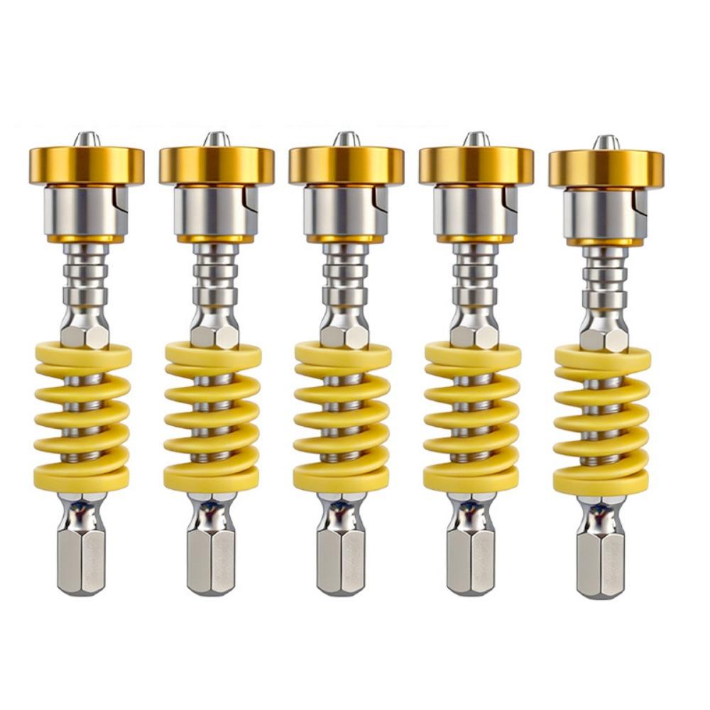 2/5Pcs Magnetic Spring-Loaded Screwdriver Bits Screw Holder for Drill Plasterboard Work