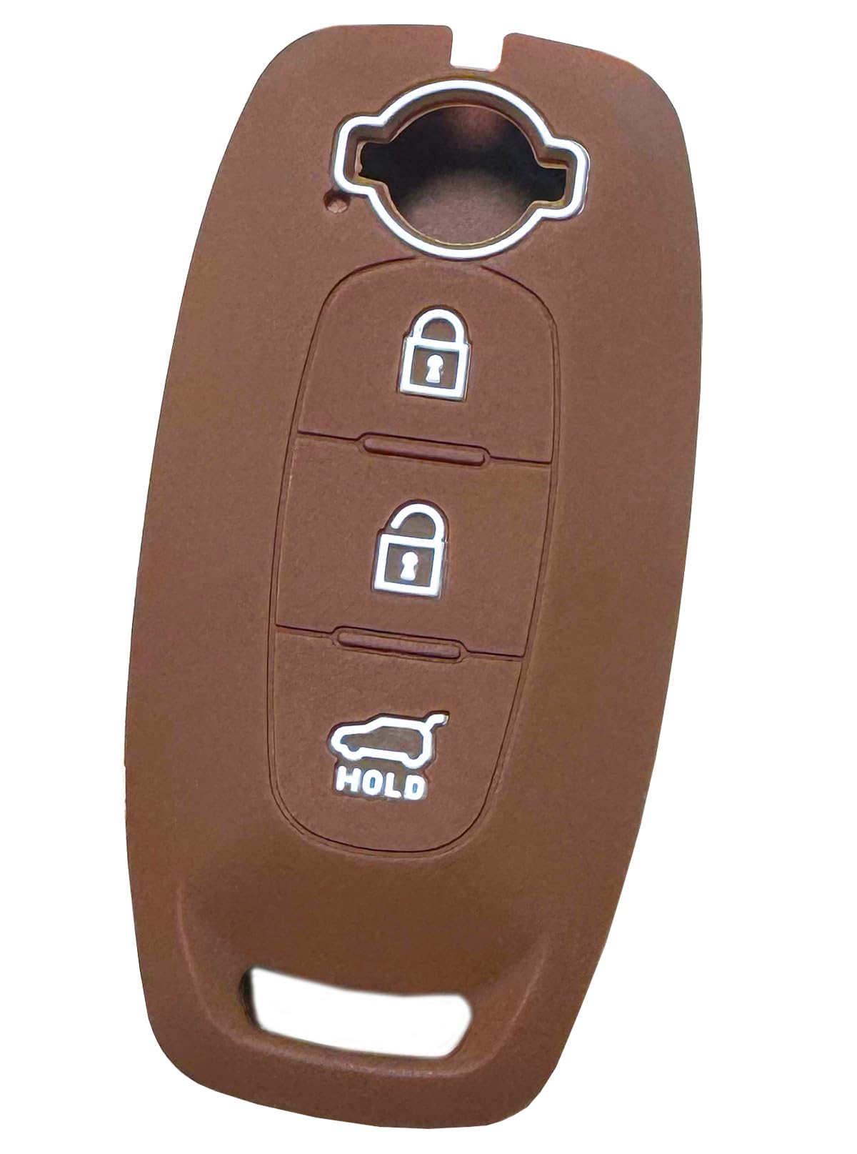 

[IKT] Smart key silicone cover for Nissan cars, 3 buttons коричневый
