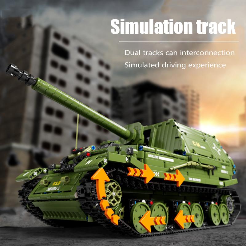 Non-Toxic 2436Pcs Green Tank Buildicng Blocks Toys Model Large-Sized Tank Assemble Bricks Toy Sets For Kid Ornament Gifts