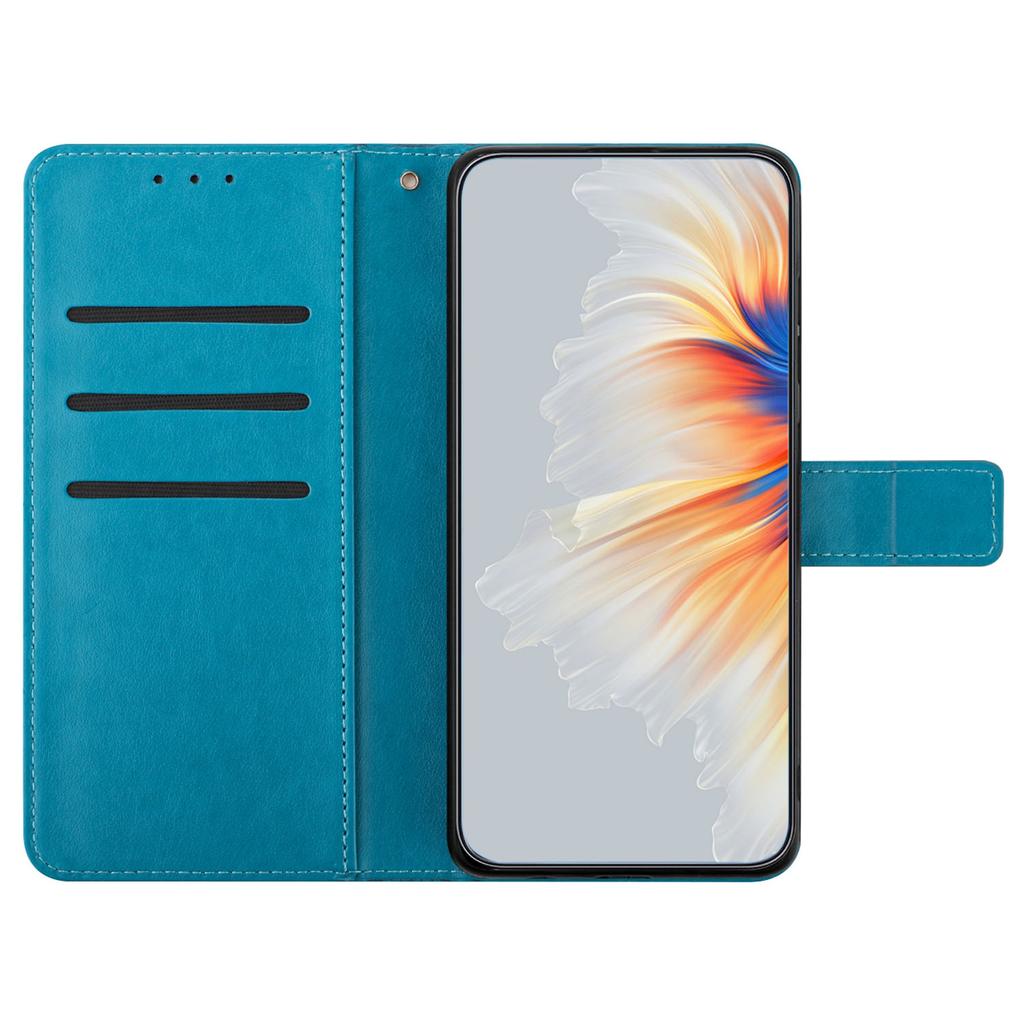 For Motorola Moto G62 5G Wallet Case Flower Pattern PU Leather Magnetic Flip Phone Cover