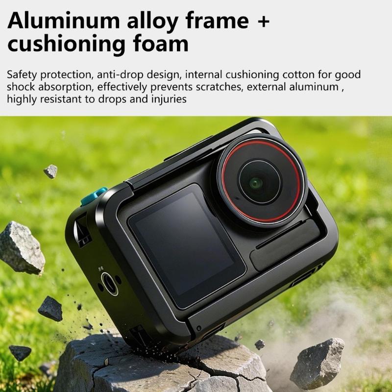 Metal Cage for Action 5/4/3 Accessories Multifunction Protective Frame Aluminum Housing Camera Expansion Protector