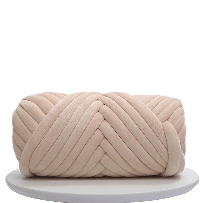 DIY Crystal Velvet Core-Filled Yarn: 3cm Thick Handmade Wool Blanket, Fabric Strip, Pillow, Cat Bed Yarn