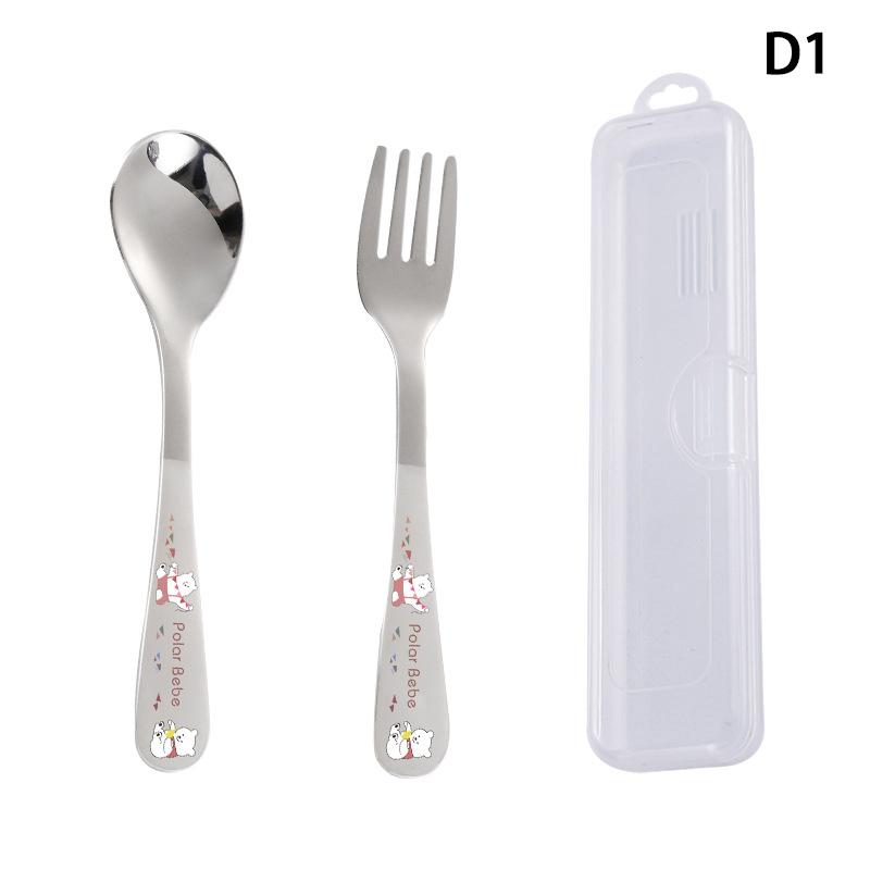 Children'S Stainless Steel Spoon Cartoon Car Pot Spoon Soup Bun Home Kitchen Essential Cute Tableware Children'S Spoon Fork