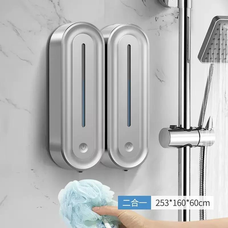Dispenser di Sapone Intelligente 420ML a Parete Dispenser da Cucina Sensore di Induzione Senza Contatto Accessori per Bagno Hotel Centri Commerciali