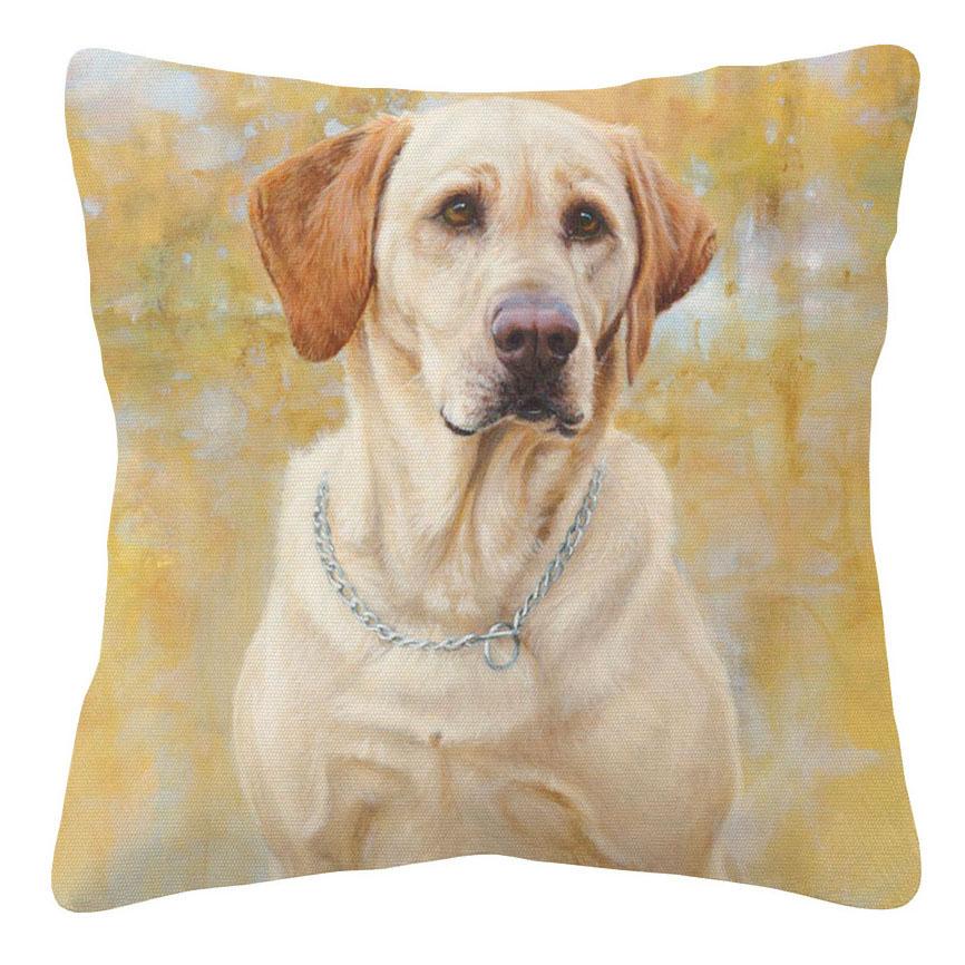 German Shorthaired Pointer Dog Yellow Labrador Cushion Cover Home Decorative Sofa Throw Pillow Case