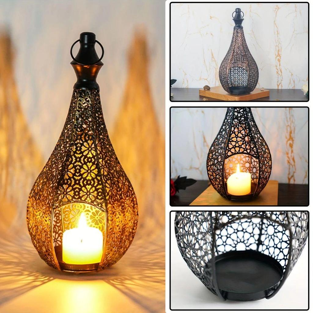 Nahöstlicher Hohl Laterne Kerzenständer Schmiedeeisen Dekoration