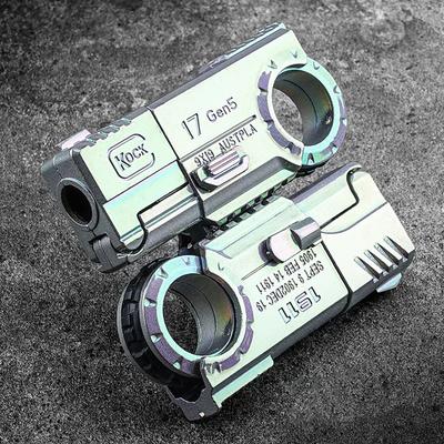 Zabawka EDC Fidgety Zabawka Spinner Metalowa Grzechotka Pierścień Obrotowy Czarny Technologia Fidget Koło Zębate Gadżet Narzędzie Ulga w Stresie Przeciw Lękom Dla Dorosłych