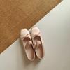 Korean Simple Style Elastic Belt Buckle Inner Height Increase Mary Jane Ladyshoes Spring and Autumn Ballet Single Shoes Are Not Tired Feet Small Lea