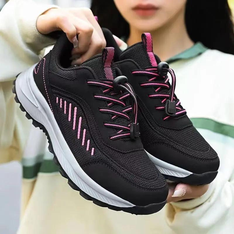 Mesh Breathable Women's Sneakers Shoes Designer Luxury Daily Routine Vulcanized Shoe On Sale Deals Stylish 39 Ladies Footwear