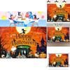 Customizable Halloween Party Decoration Witch Castle Halloween Background Cloth For Photography