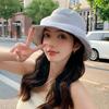 Eugen Yarn Bucket Hat Women's Summer Elegant Sunshade Sunscreen Basin Hat Temperament Solid Color Cloth Hat Breathable and Comfortable Hat
