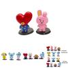 Bts Bt21 7pcs/set Baby Monitor Figures Ornaments Cake Topper Toys Gift