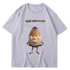 Camiseta Gráfica Divertida de Huevo Ed Sheeran Meme Algodón Transpirable Casual Manga Corta Hombres Mujeres Camisetas Ropa Urbana Regalo