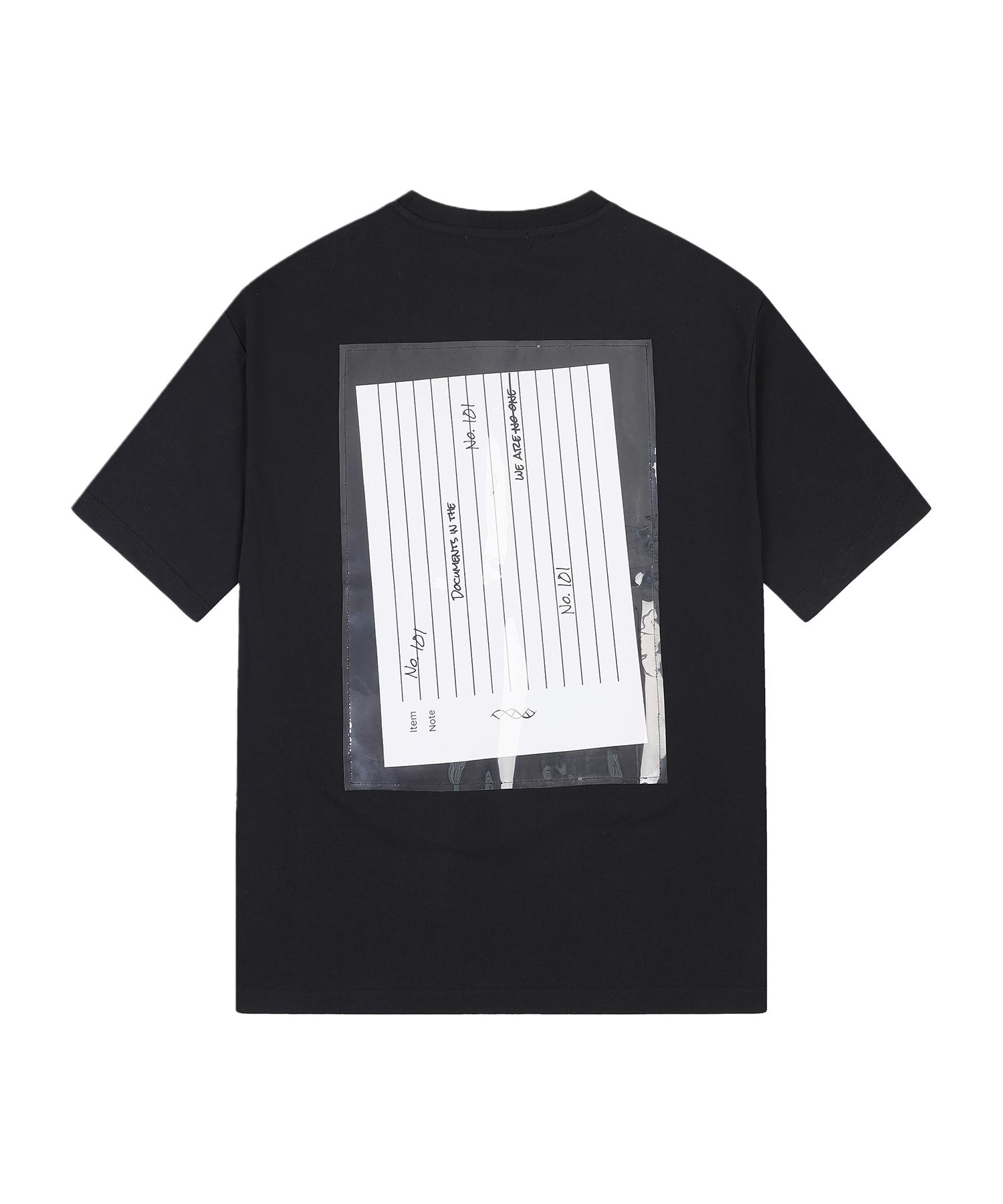 Rap One One Transparent Back Print T-Shirt (Black) Bk/M