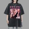 T-shirt Vintage Limité Felix Stray Kids, Cadeau Pour Femme et Homme T-shirt Unisexe