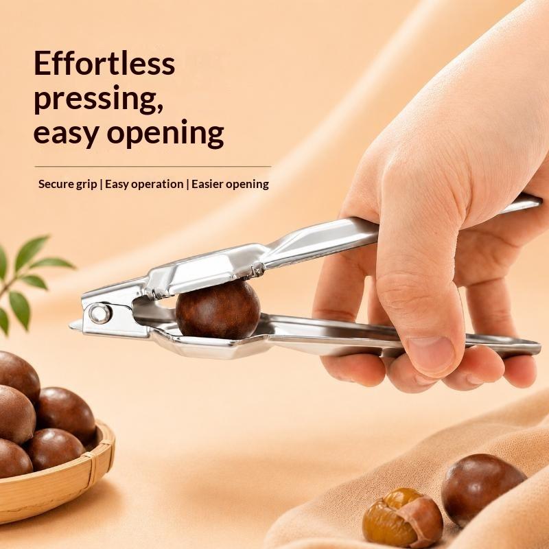 High - Quality Stainless Steel Two - In - One Chestnut Machine Kitchen Tool With Dry Bottle Opener Sheath And Cutter Function