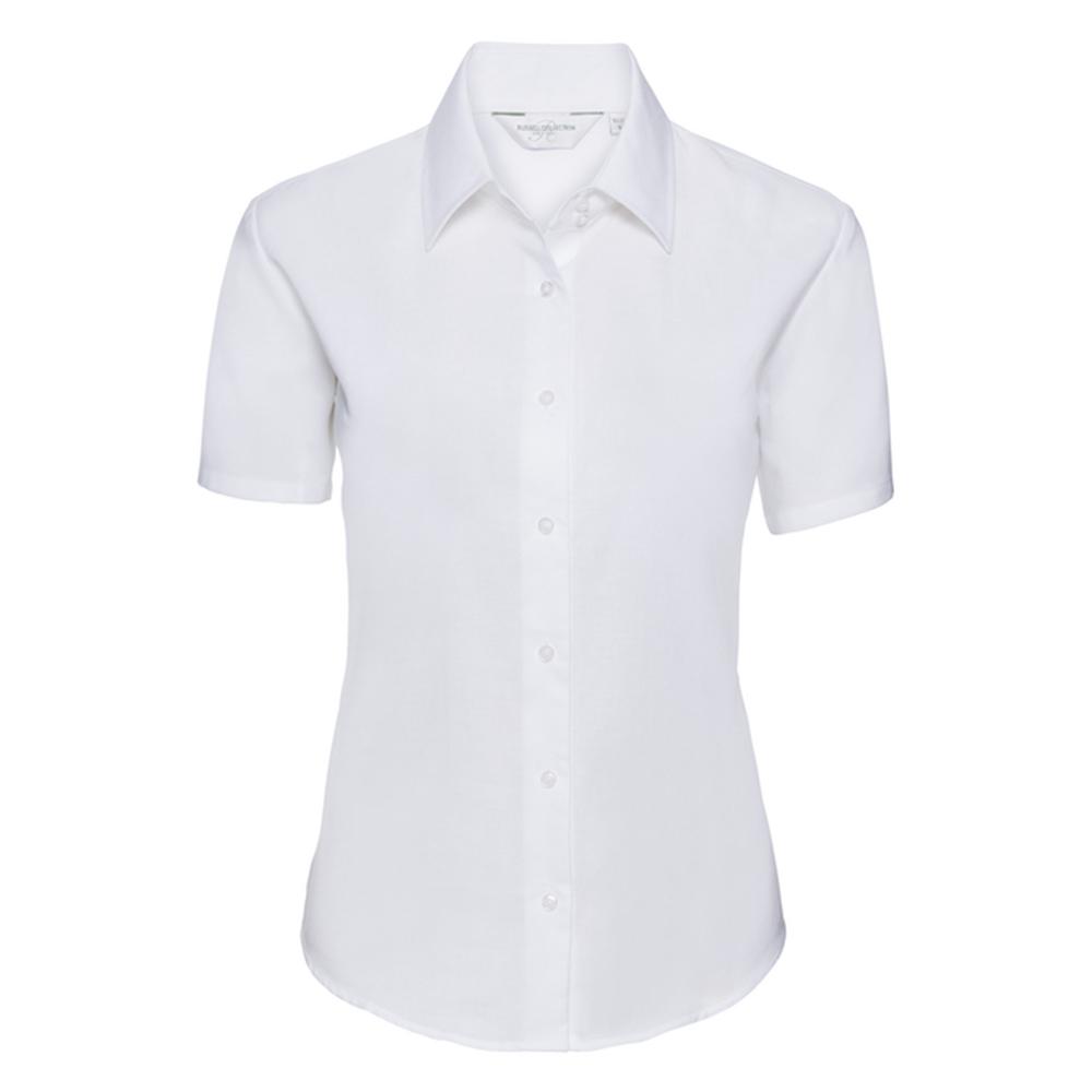 Russell Collection Womens/Ladies Classic Oxford Short-Sleeved Formal Shirt