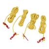 4Pcs Outdoor Camping Rope 9.8ft Nylon Wind Proof Reflective Strip Adjustable Length Tent Cord Tie Down Rope for Canopy