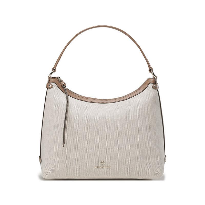 MICHAEL KORS Eve Vintage Fabric Handbag Underarm Bag Women s Beige Brown коричневый